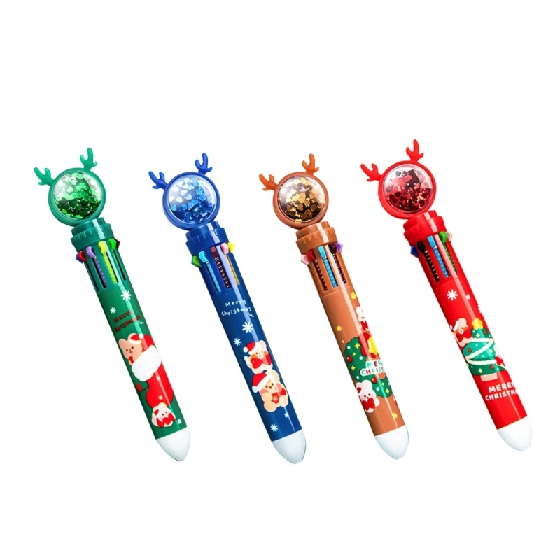 10-in-1 Christmas Deer Ballpoint Pens Cute Xmas Shuttle Pens Retractable Ballpoint Pens 0.5mm Writing Tool for Students
10-in-1 Christmas Deer Ballpoint Pens Cute Xmas Shuttle Pens Retractable Ballpoint Pens 0.5mm Writing Tool for Students