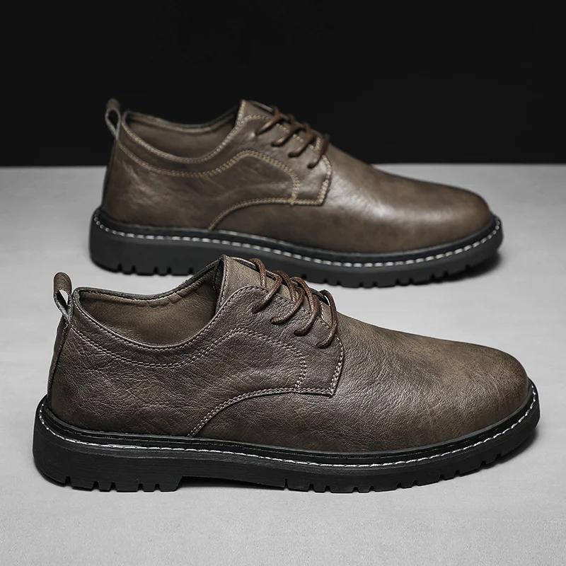 Men's Casual Leather Shoes The New Thick Bottom Comfortable Wear-Resistant Non-slip Explosive Style Spring and Autumn Main Push
Men's Casual Leather Shoes The New Thick Bottom Comfortable Wear-Resistant Non-slip Explosive Style Spring and Autumn Main Push