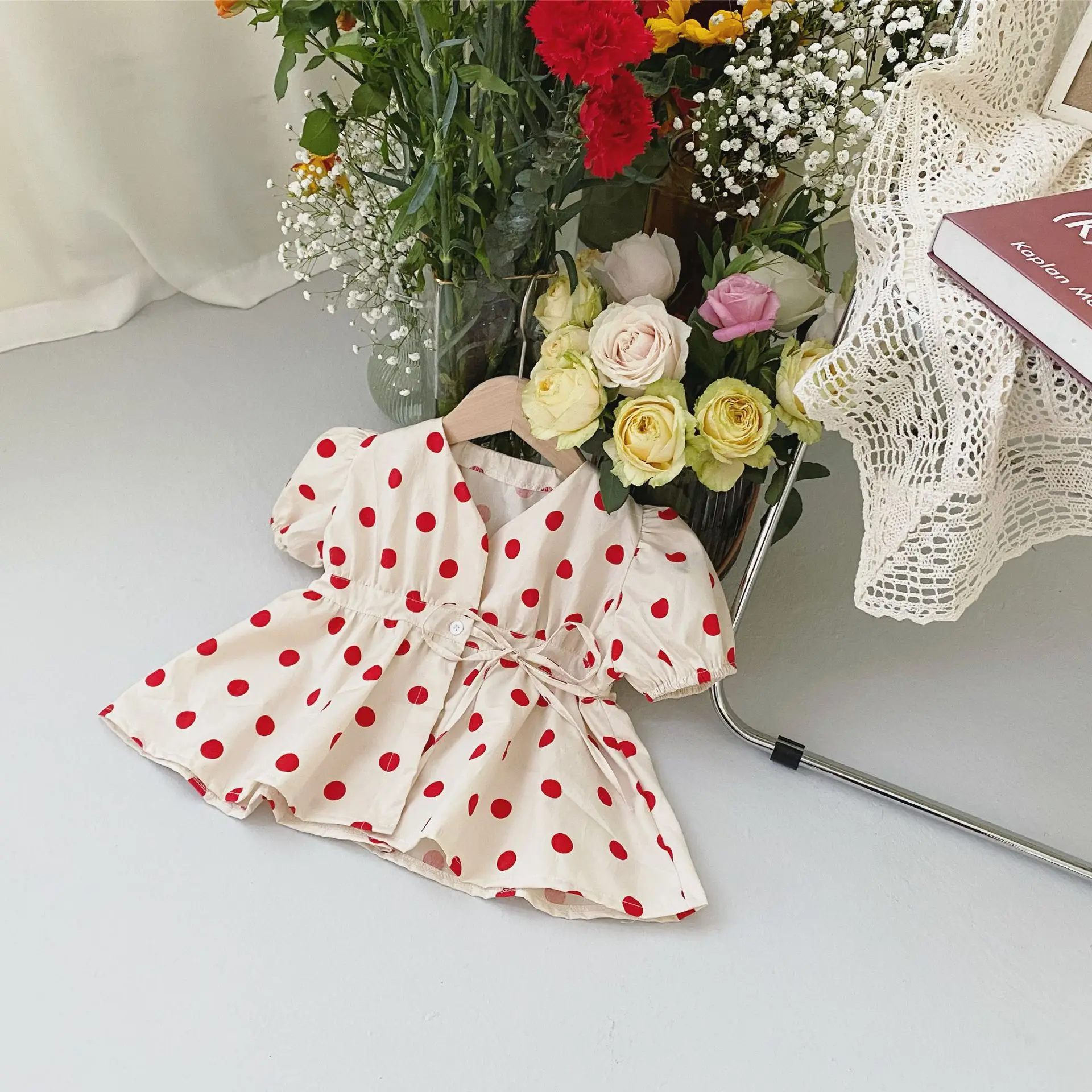 girl newborn baby dress spring summer toddler kids dot short sleeve dresses children's costumes outfits Vestido 
girl newborn baby dress spring summer toddler kids dot short sleeve dresses children's costumes outfits Vestido