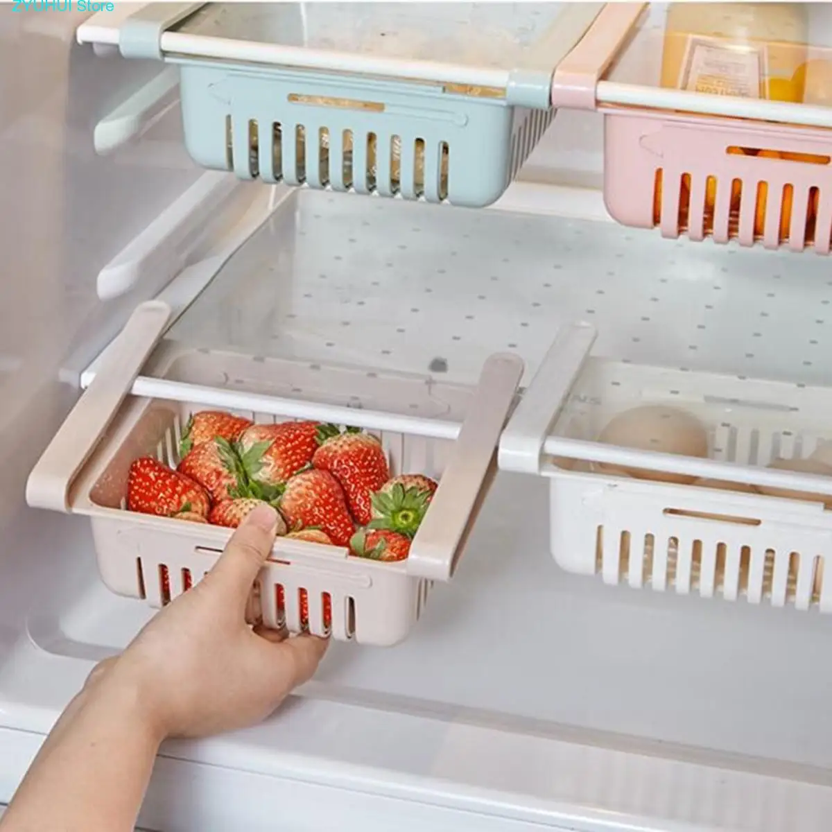 Multifunctional refrigerator storage box creative telescopic drawer household refrigerator drawer household storage box fashion
Multifunctional refrigerator storage box creative telescopic drawer household refrigerator drawer household storage box fashion