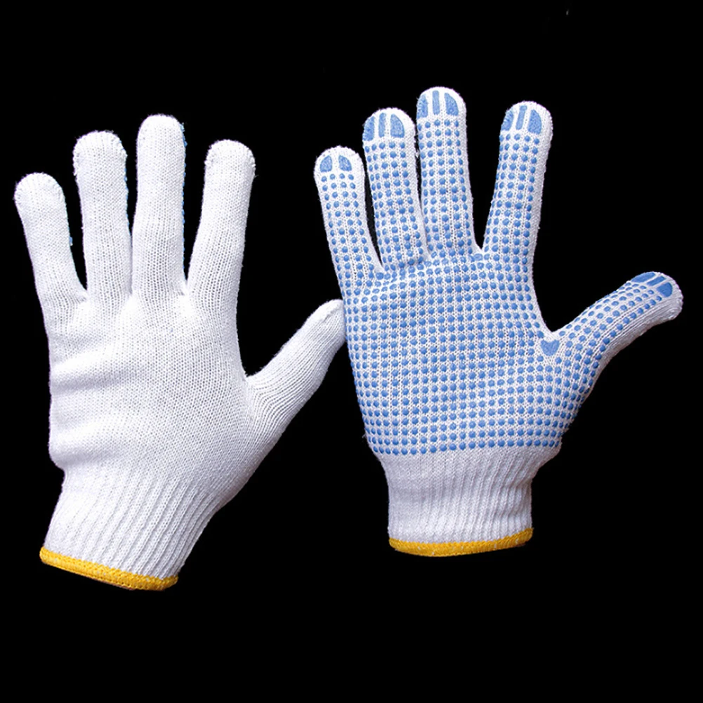 Cotton Non-slip Particle Gloves Wear-resistant White Protective Work Gloves Breathable PVC Dot Beads for Chopping Wood Gardening
Cotton Non-slip Particle Gloves Wear-resistant White Protective Work Gloves Breathable PVC Dot Beads for Chopping Wood Gardening