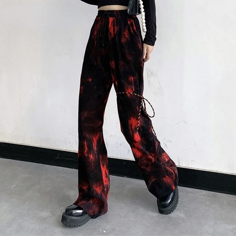 WeiYao Tie Dye Mall Gothic Harajuku Women's Pants Grunge Punk Aesthetic Wide Leg Loose Trousers Streetwear Alt Clothes Autumn
WeiYao Tie Dye Mall Gothic Harajuku Women's Pants Grunge Punk Aesthetic Wide Leg Loose Trousers Streetwear Alt Clothes Autumn