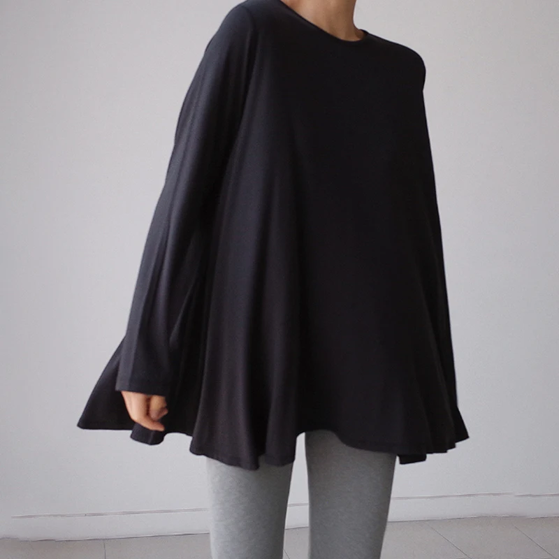 Yeezzi 2022 New Soft Loose T-Shirt Solid Simple Long Sleeves Oversized White Black Long Sleeve Tops T-Shirt for Women Clothing
Yeezzi 2022 New Soft Loose T-Shirt Solid Simple Long Sleeves Oversized White Black Long Sleeve Tops T-Shirt for Women Clothing