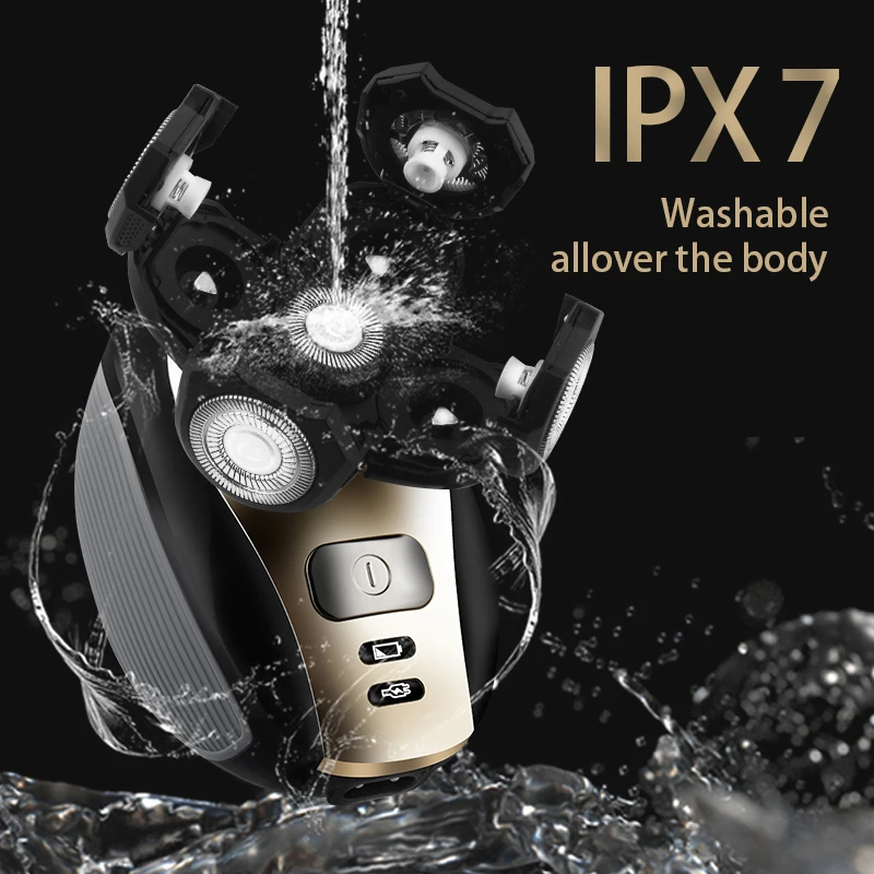Портативная бритва с USB зарядкой, водонепроницаемая IPX7, Мужская перезаряжаемая бритва с Лысой, инструмент для очистки лица
Портативная бритва с USB зарядкой, водонепроницаемая IPX7, Мужская перезаряжаемая бритва с Лысой, инструмент для очистки лица