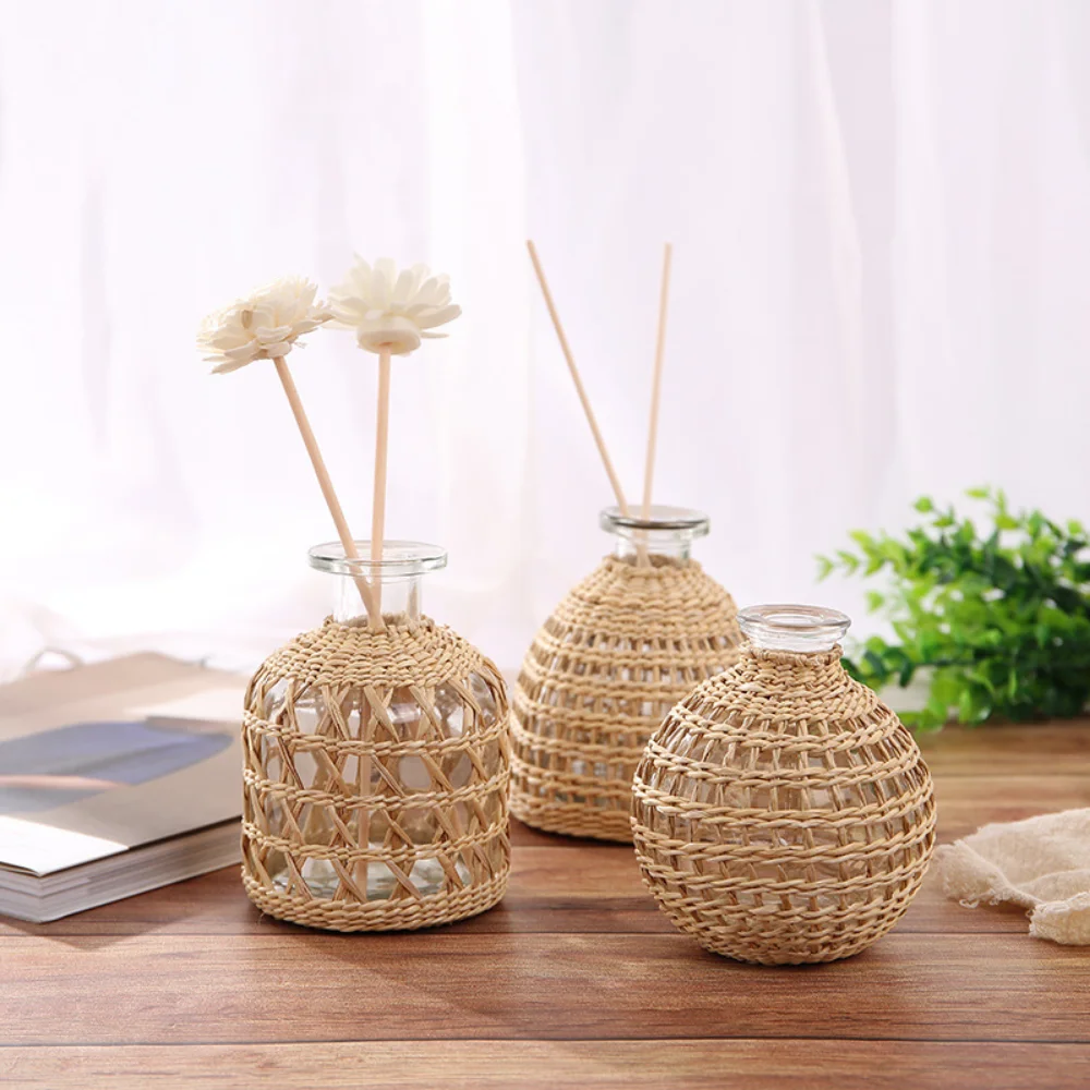 Glasses Rattan Vases Flower Nordic Style Modern Decorative Vases Desktop Decor Vase for Home Living Room Decor Room Decoration
Glasses Rattan Vases Flower Nordic Style Modern Decorative Vases Desktop Decor Vase for Home Living Room Decor Room Decoration