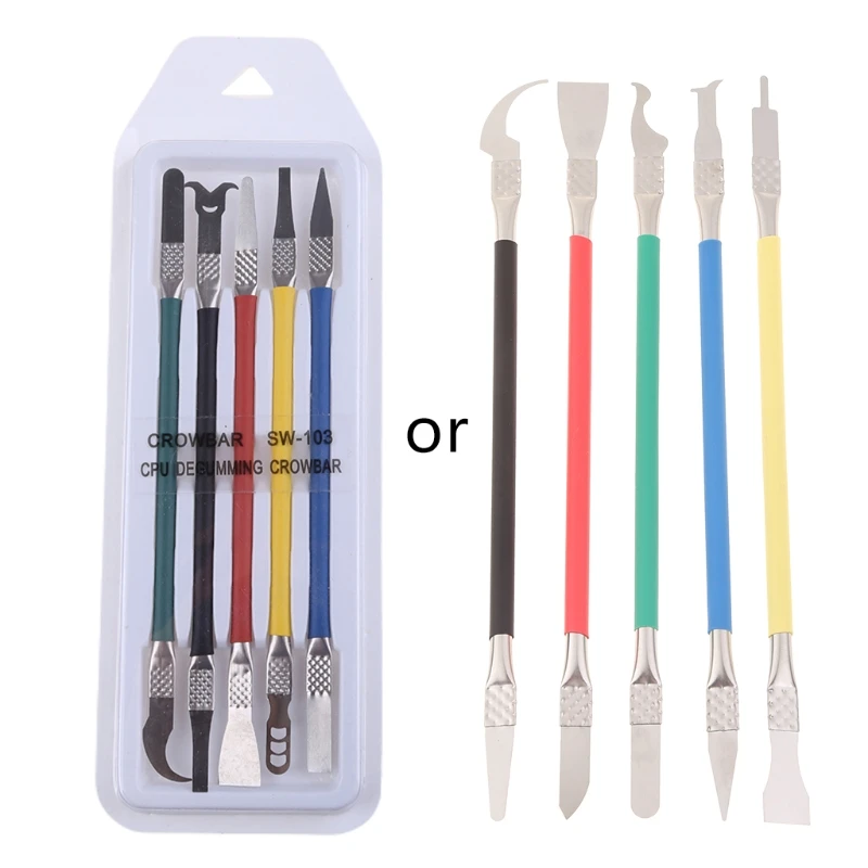5 in 1 IC Chip Repair Thin Blade CPU NAND Remover BGA Maintenance Knife Remove Glue Disassemble Phone PC Rework Tools Dropship
5 in 1 IC Chip Repair Thin Blade CPU NAND Remover BGA Maintenance Knife Remove Glue Disassemble Phone PC Rework Tools Dropship