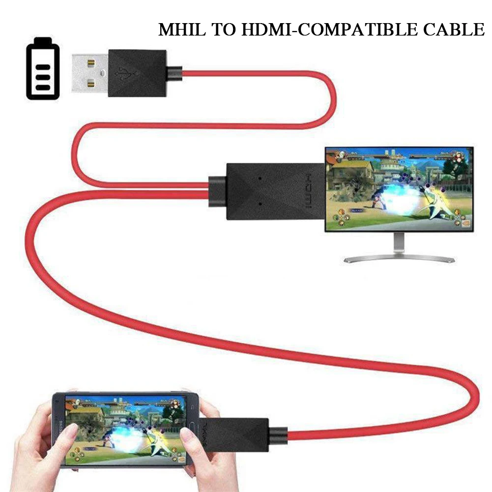 

MHL Cable MHL Adapter Cable Micro USB To HDMI-compatible Cable 1080P HDTV Cable Converter 5Pin 11pin For Samsung Galaxy S3 S4 S5