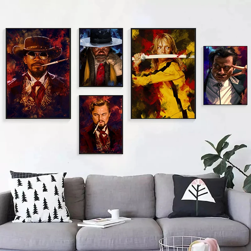 Classic Film Art Pulp Fiction Poster Kill Bill Wall Character Canvas Painting Living Room Home Decor Prints Wall Art Picture
Classic Film Art Pulp Fiction Poster Kill Bill Wall Character Canvas Painting Living Room Home Decor Prints Wall Art Picture