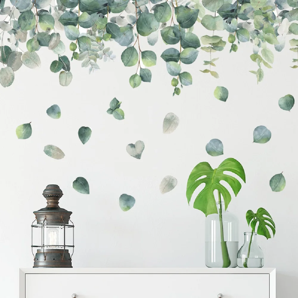 Tropical Green Leaves Wall Stickers For Bedroom Living Room Sofa TV Background Wall Decor Removable Vinyl Wall Decals Home Decor
Tropical Green Leaves Wall Stickers For Bedroom Living Room Sofa TV Background Wall Decor Removable Vinyl Wall Decals Home Decor