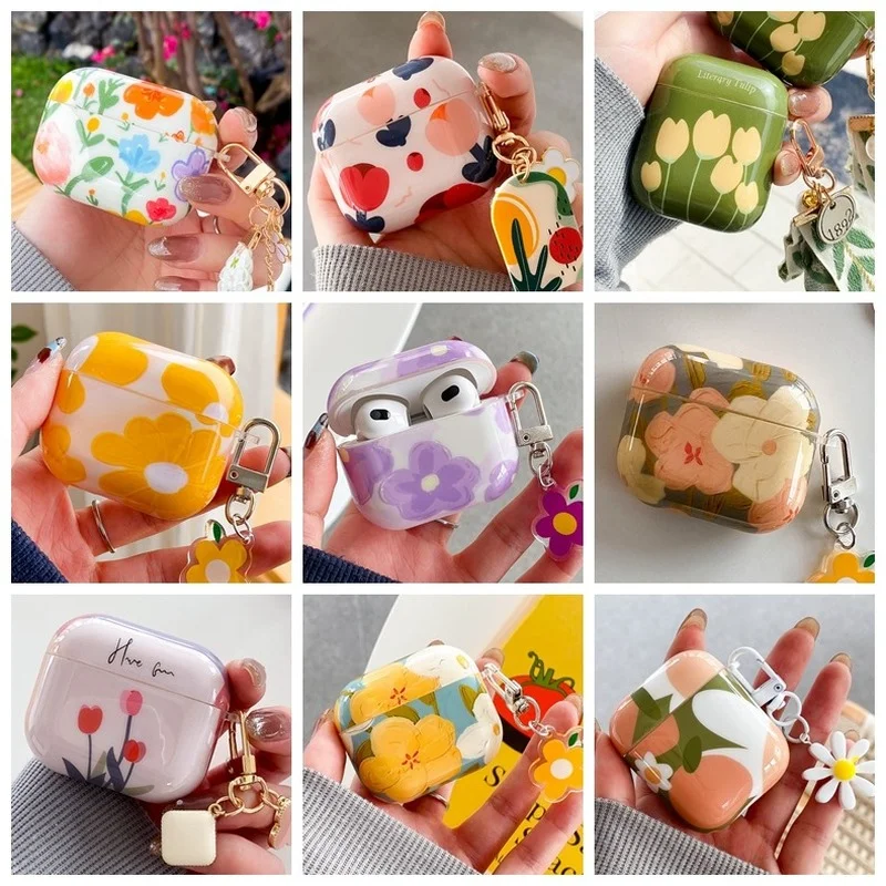Purple Flowers Silicone Case for Airpods 3 Case Cartoon Cute Airpods Case for Airpods Pro Wireless Earphone Cover Charging Box
Purple Flowers Silicone Case for Airpods 3 Case Cartoon Cute Airpods Case for Airpods Pro Wireless Earphone Cover Charging Box