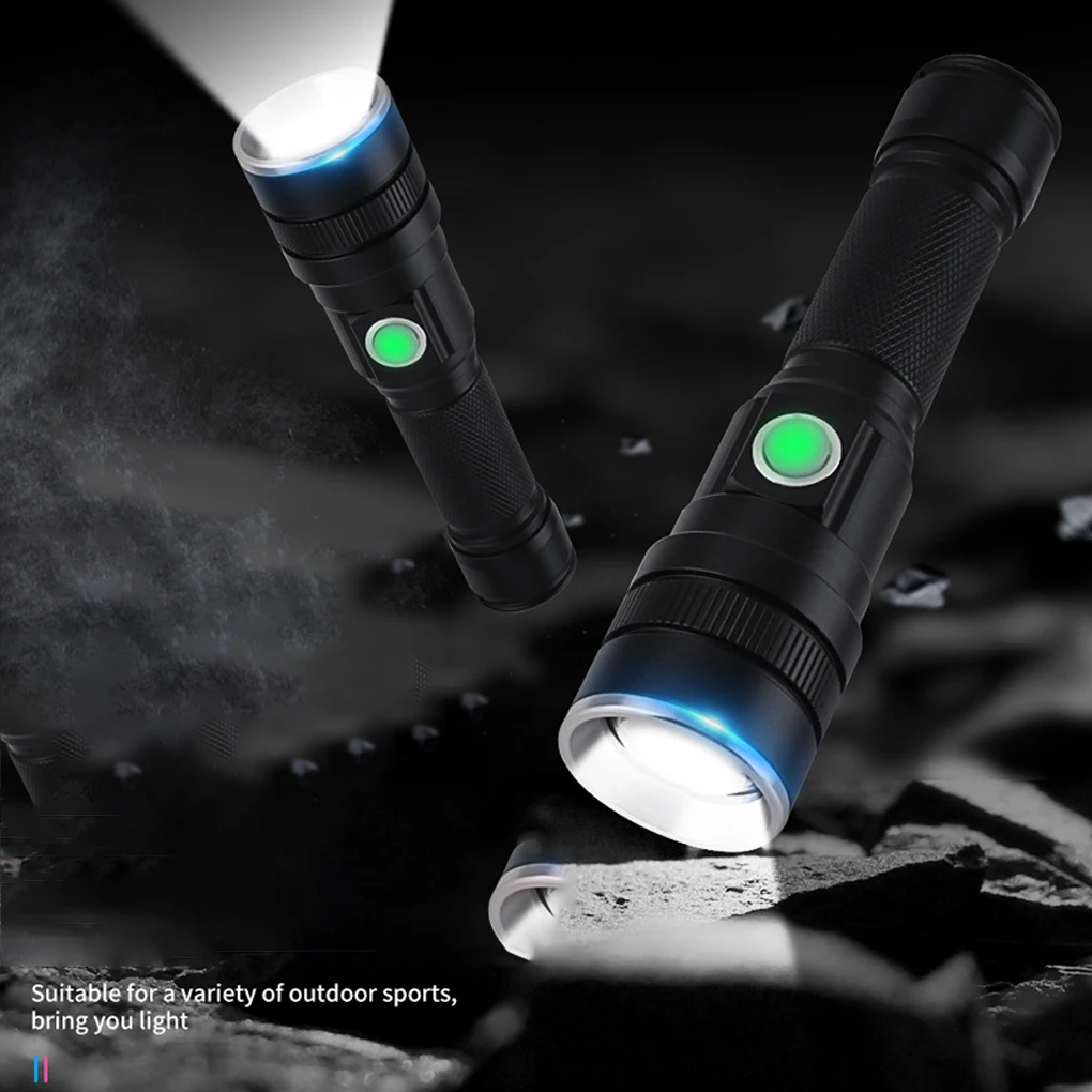 Aluminium Alloy Electric Torch Zoomable Rechargeable USB Charging 1800LM 3 Gear Flashlight Lighting Tool No Battery
Aluminium Alloy Electric Torch Zoomable Rechargeable USB Charging 1800LM 3 Gear Flashlight Lighting Tool No Battery