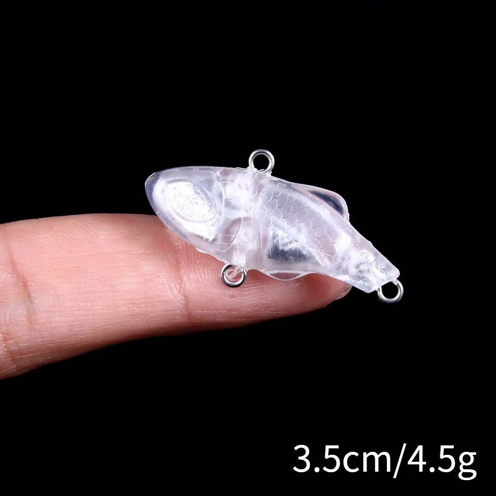 10Pcs Fishing Lure Mini Blank VIB Wobbler 3.5cm 4.5g Bionic Hard Vibration Bait Body Unpainted Parker Carp Fishing Isca Tackle
10Pcs Fishing Lure Mini Blank VIB Wobbler 3.5cm 4.5g Bionic Hard Vibration Bait Body Unpainted Parker Carp Fishing Isca Tackle