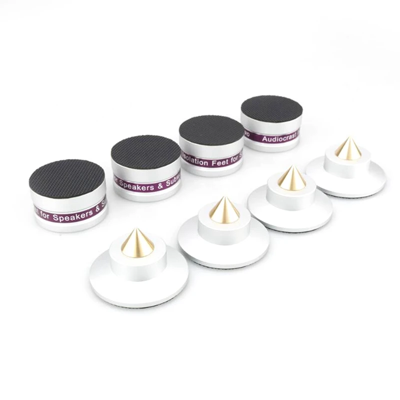 Hot 4PCS Aluminium Alloy Shockproof Spike+Pad Isolation Stand Hifi Amplifiers Audio Isolation Spike Stand Feet Pads
Hot 4PCS Aluminium Alloy Shockproof Spike+Pad Isolation Stand Hifi Amplifiers Audio Isolation Spike Stand Feet Pads