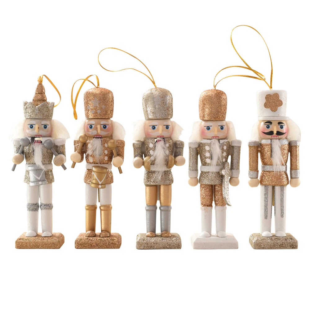 5Pcs/Set Christmas Nutcracker Puppet Glittering Powder Cartoon Walnut Soldier Tree Hanging Pendant Ornament Home Decoration Gift
5Pcs/Set Christmas Nutcracker Puppet Glittering Powder Cartoon Walnut Soldier Tree Hanging Pendant Ornament Home Decoration Gift