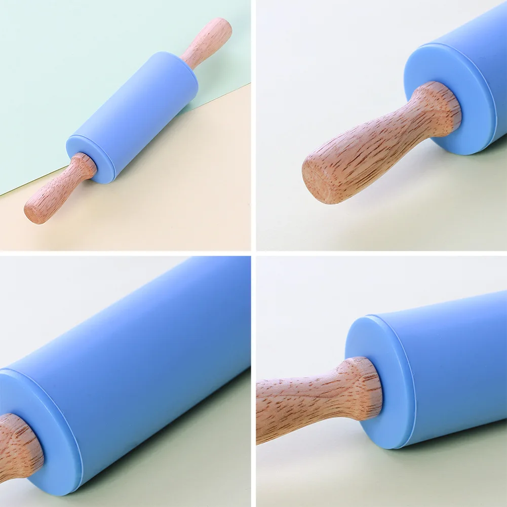 Small Silicone Rolling Pin Wooden Handle Flour Stick Roller DIY Fondant Biscuit Making Baking & Pastry Tools Bakery Accessories
Small Silicone Rolling Pin Wooden Handle Flour Stick Roller DIY Fondant Biscuit Making Baking & Pastry Tools Bakery Accessories