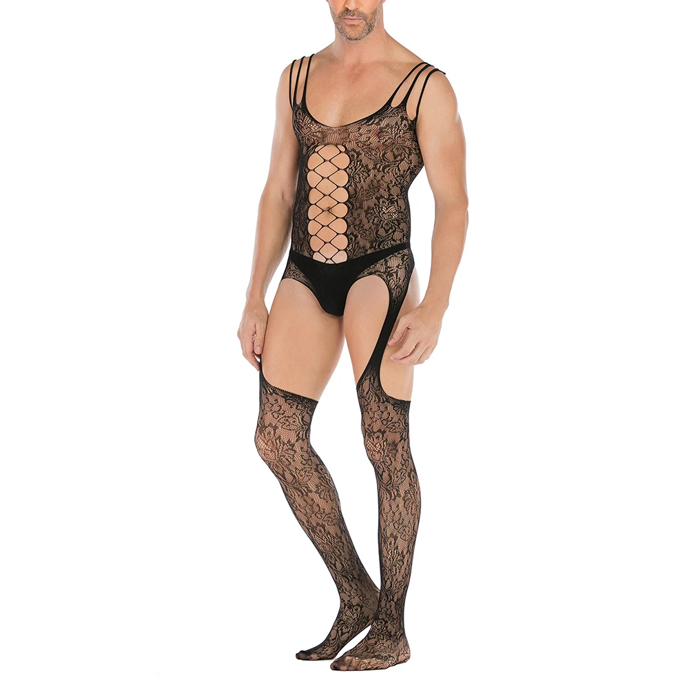 Men Sexy Underwear Open-File Bodysuit Gay Clothes Net Yarn Temptation Erotic Lingerie Suit Buttocks Hollow Thong Sissy Undies
Men Sexy Underwear Open-File Bodysuit Gay Clothes Net Yarn Temptation Erotic Lingerie Suit Buttocks Hollow Thong Sissy Undies