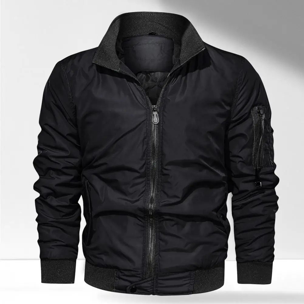 Men Jacket Stand Collar Long Sleeves Jacket Coat Slant Pockets Ribbed Cuffs Casual Jacket Thickened Waterproof Winter Jacket
Men Jacket Stand Collar Long Sleeves Jacket Coat Slant Pockets Ribbed Cuffs Casual Jacket Thickened Waterproof Winter Jacket