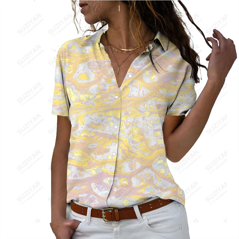 Women's Printed Temperament Casual Top Fashion New Women's Shirt V-neck Short Sleeve 3D Printed Short Sleeve Oversized Shirt
Women's Printed Temperament Casual Top Fashion New Women's Shirt V-neck Short Sleeve 3D Printed Short Sleeve Oversized Shirt