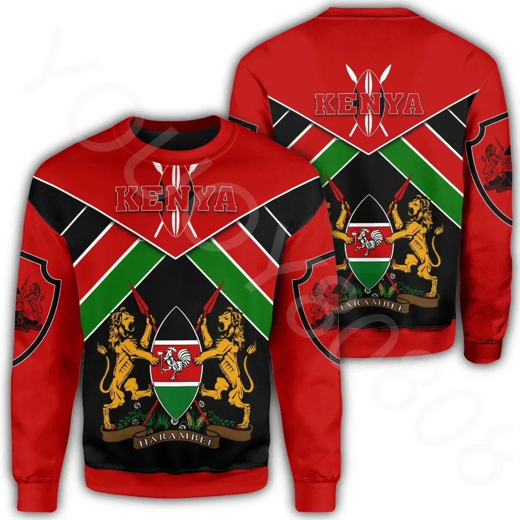 African Zone Sporty Men's Loose Fashion Print Kenya Zawadi Sweatshirt Styles Mens Womens Casual Street Sweatshirt
African Zone Sporty Men's Loose Fashion Print Kenya Zawadi Sweatshirt Styles Mens Womens Casual Street Sweatshirt