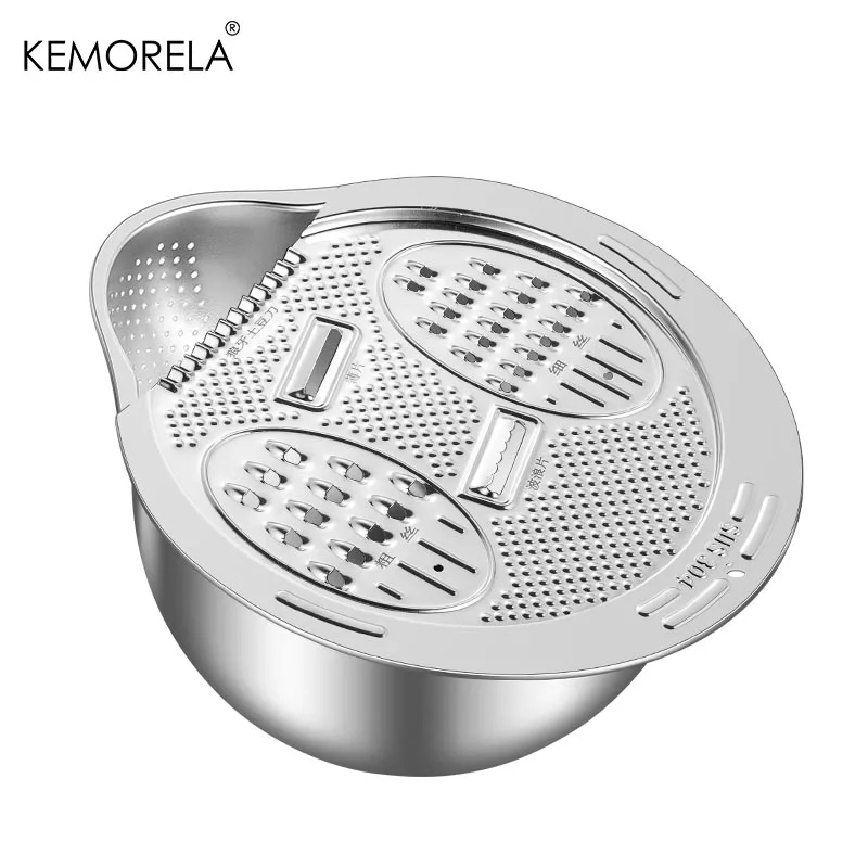KEMORELA Миска для мытья и резки овощей из нержавеющей стали
KEMORELA Миска для мытья и резки овощей из нержавеющей стали