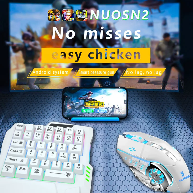 Мобильный геймпад PUBG, игровой комплект 5 в 1, конвертер клавиатуры и мыши для телефона/(iOS менее 13,4)
Мобильный геймпад PUBG, игровой комплект 5 в 1, конвертер клавиатуры и мыши для телефона/(iOS менее 13,4)