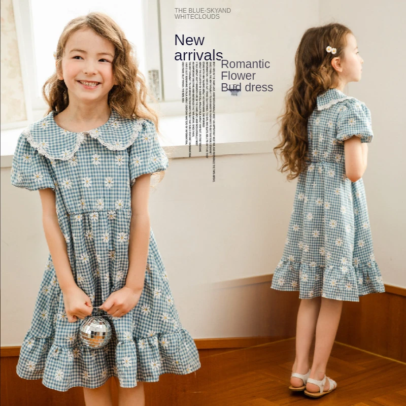 Girls Summer Dress Blue Puff Sleeve Kids Floral Princess Dress 2022 New Fashion Teenager Girls Clothes 12 Years Children Dresses
Girls Summer Dress Blue Puff Sleeve Kids Floral Princess Dress 2022 New Fashion Teenager Girls Clothes 12 Years Children Dresses