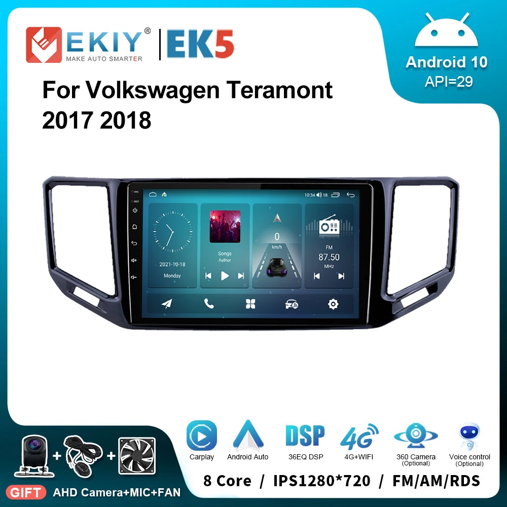 EKIY EK5 Автомобильный радиоприемник 2 Din Android Auto для Volkswagen VW Teramont 2017 2018 Стерео Мультимедийный видеоплеер Навигация GPS Carplay Авторадио Магнитофон ...
EKIY EK5 Автомобильный радиоприемник 2 Din Android Auto для Volkswagen VW Teramont 2017 2018 Стерео Мультимедийный видеоплеер Навигация GPS Carplay Авторадио Магнитофон ...