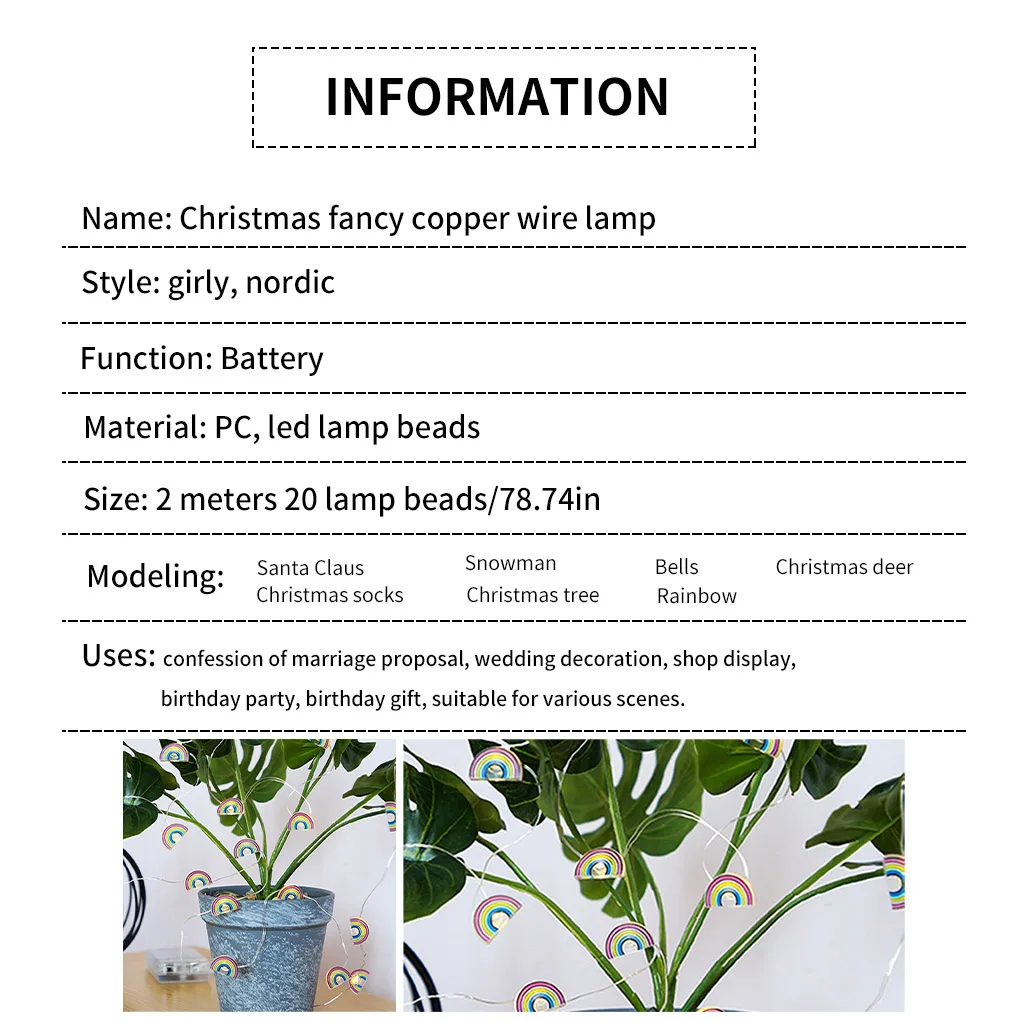 LED Light String Christmas Decoration 2M 20LED Santa Claus Snowflake Tree LED Lamp String Christmas Ornament Xmas New Year Gift
LED Light String Christmas Decoration 2M 20LED Santa Claus Snowflake Tree LED Lamp String Christmas Ornament Xmas New Year Gift
