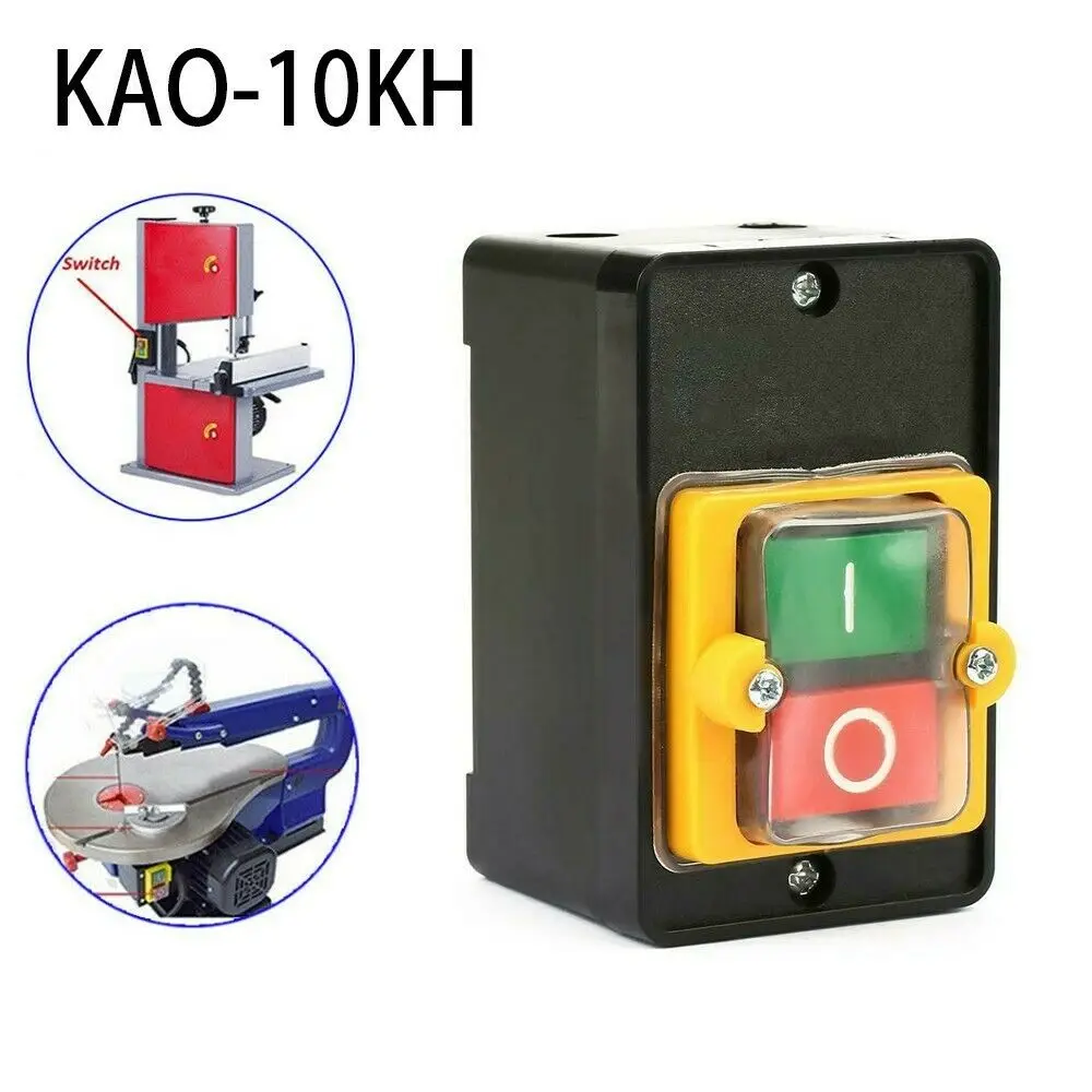 KAO-10KH AC220V/380V 10A Waterproof ON/OFF Push Button Switch Control Buttons For Table Drills Switch Power Tool Accessories
KAO-10KH AC220V/380V 10A Waterproof ON/OFF Push Button Switch Control Buttons For Table Drills Switch Power Tool Accessories