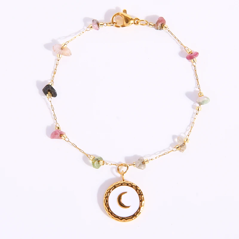 Stainless Steel Moon Coin Bracelet For Women Gold Metal Moon Medal Stone Chain Bracelets Femme Pulseras Mujer
Stainless Steel Moon Coin Bracelet For Women Gold Metal Moon Medal Stone Chain Bracelets Femme Pulseras Mujer
