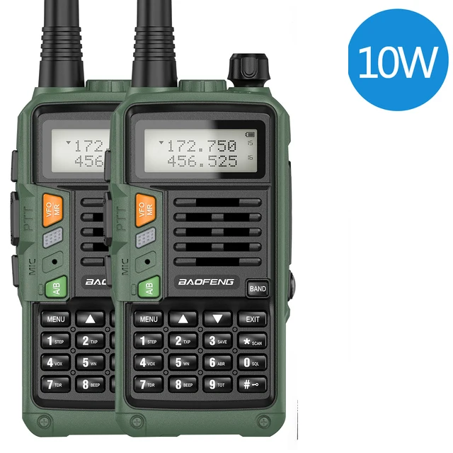 2PCS BaoFeng UV-5R Plus (136-174MHz VHF& 400-520MHz UHF) 10W Dual Band Two-Way Radio Original Support USB Charging Hunting
2PCS BaoFeng UV-5R Plus (136-174MHz VHF& 400-520MHz UHF) 10W Dual Band Two-Way Radio Original Support USB Charging Hunting
