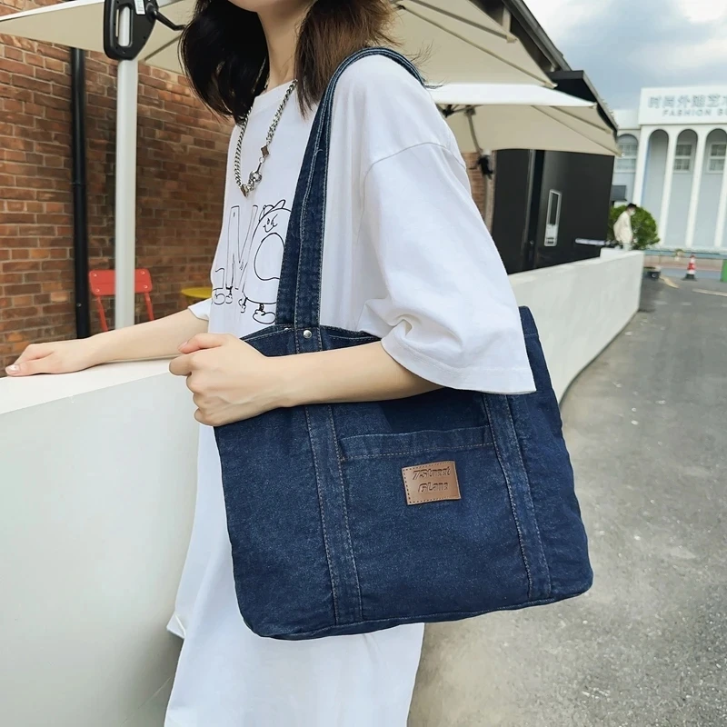 New Classic Denim Canvas Women Lady Casual Totes Shoulder Underarm Bag Female Woman Shopper Satchel Handbag Purse Messenger Bag
New Classic Denim Canvas Women Lady Casual Totes Shoulder Underarm Bag Female Woman Shopper Satchel Handbag Purse Messenger Bag