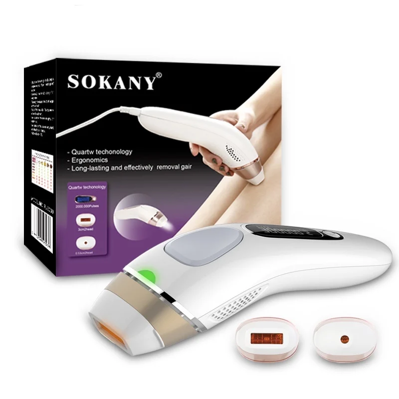 SOKANY 999999 Flash Permanently Handheld Portable Ice Cool Mini Epilator Depiladora Device Home Laser Ipl Hair Removal
SOKANY 999999 Flash Permanently Handheld Portable Ice Cool Mini Epilator Depiladora Device Home Laser Ipl Hair Removal