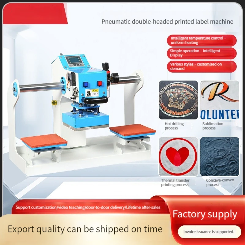 Printer Dual Position Dye Sublimation Label Heat Press Machine Pneumatic Automatic Can Continuous Work DIY T-Shirt Pillowcase Pr
Printer Dual Position Dye Sublimation Label Heat Press Machine Pneumatic Automatic Can Continuous Work DIY T-Shirt Pillowcase Pr
