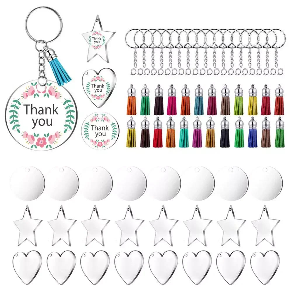 24 Pcs Acrylic Transparent Circle Discs 2 '' Diameter Round Clear Acrylic Keychain Blanks Tassel Pendant 72pcs Keyring Set
24 Pcs Acrylic Transparent Circle Discs 2 '' Diameter Round Clear Acrylic Keychain Blanks Tassel Pendant 72pcs Keyring Set