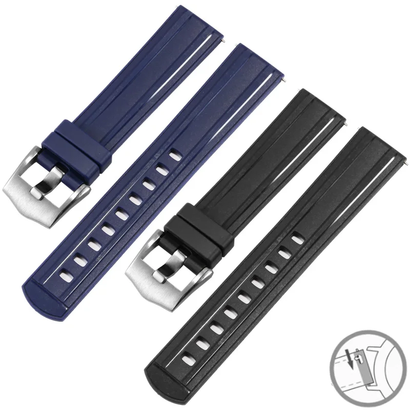 Waterproof Silicone Watchband Suitable For Omega IWC Tissot WatchStrap Dust-Proof Rubber Quick Disassembly Strap 19 20 21 22mm
Waterproof Silicone Watchband Suitable For Omega IWC Tissot WatchStrap Dust-Proof Rubber Quick Disassembly Strap 19 20 21 22mm