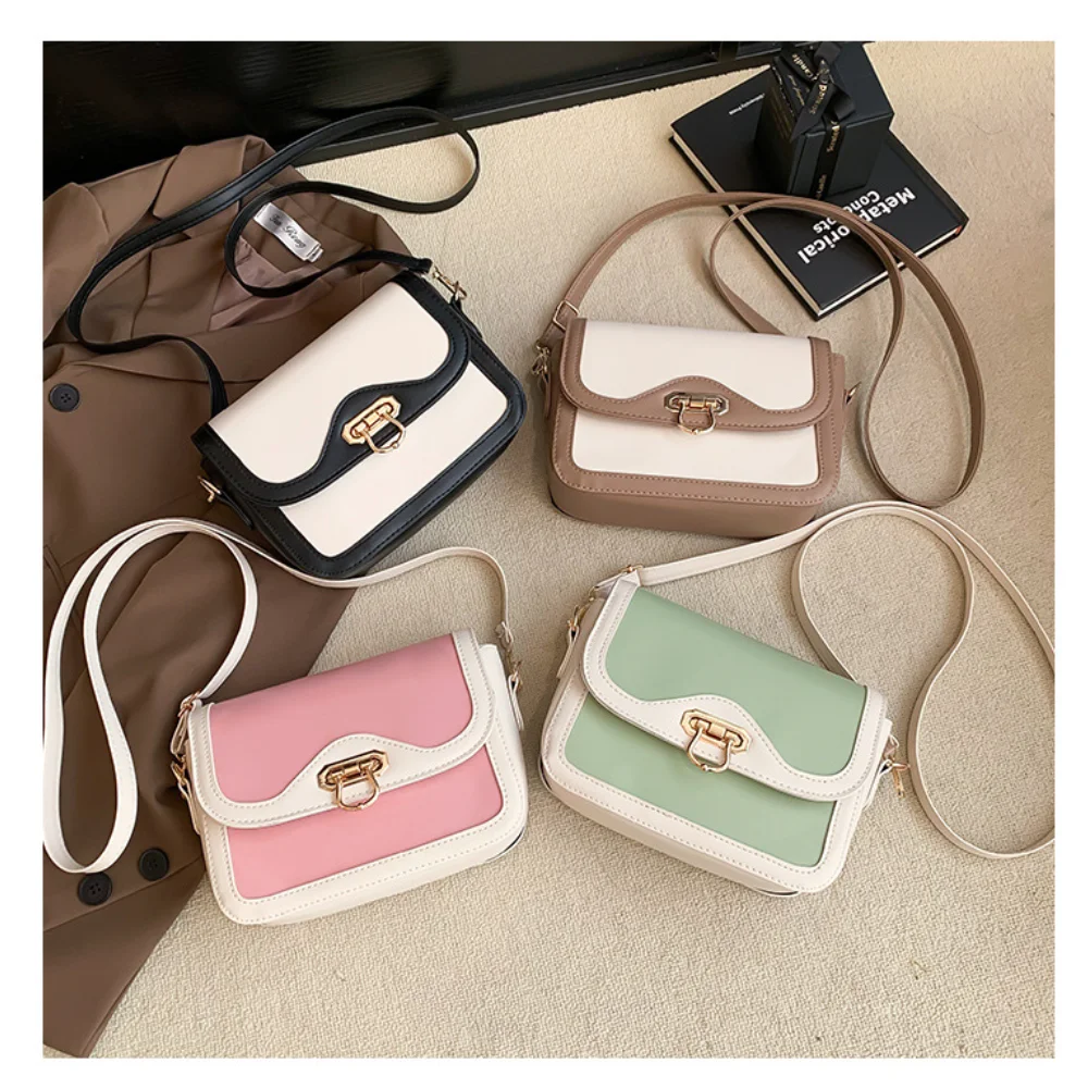 Fashion Handbag Autumn New Contracted Fashion Pull The Lock Color Small Square Bump Niche Inclined Shoulder Bag Bag Shoulder Bag
Fashion Handbag Autumn New Contracted Fashion Pull The Lock Color Small Square Bump Niche Inclined Shoulder Bag Bag Shoulder Bag