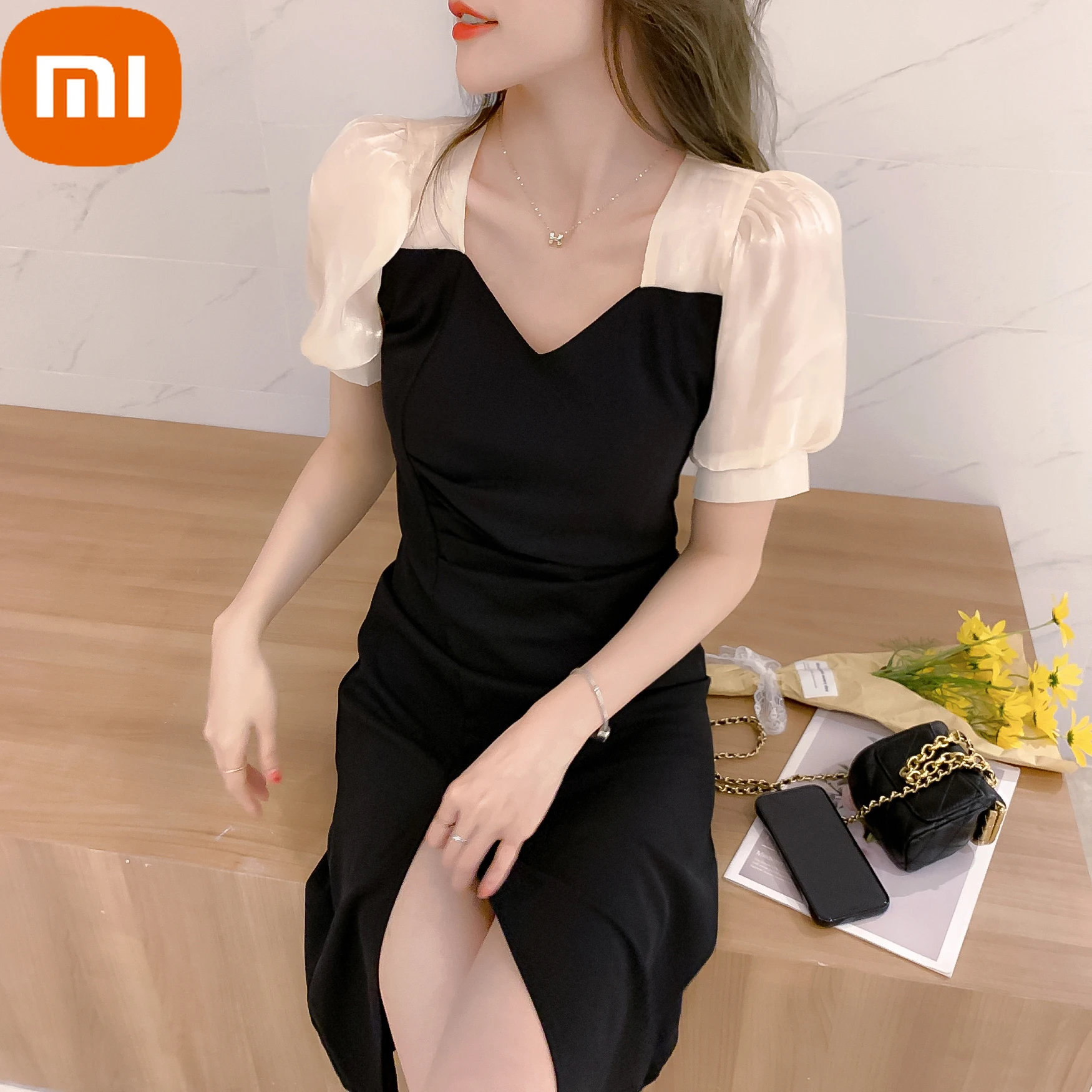 Женское винтажное платье миди Xiaomi, элегантное платье во французском стиле с пышными рукавами, милое праздничное платье черного цвета в Коре...
Женское винтажное платье миди Xiaomi, элегантное платье во французском стиле с пышными рукавами, милое праздничное платье черного цвета в Коре...