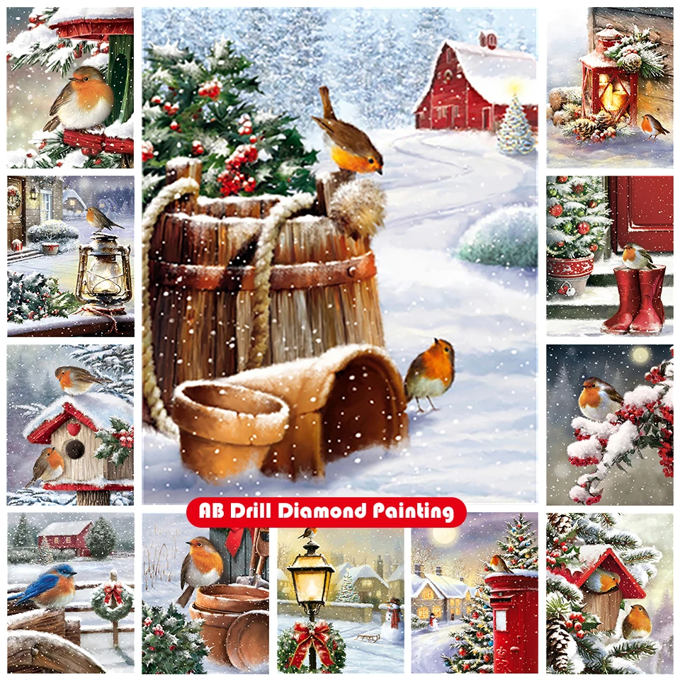 Zipper bag 5D DIY AB diamond painting kit animal bird parrot snow house full circle diamond embroidery mosaic home decoration
Zipper bag 5D DIY AB diamond painting kit animal bird parrot snow house full circle diamond embroidery mosaic home decoration