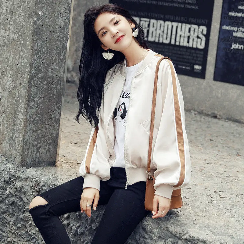 2022 Spring Autumn Women New Korean BF Loose Casual Jacket Female Short Baseball Uniform Coats Ladies Solid Color Outerwear D306
2022 Spring Autumn Women New Korean BF Loose Casual Jacket Female Short Baseball Uniform Coats Ladies Solid Color Outerwear D306