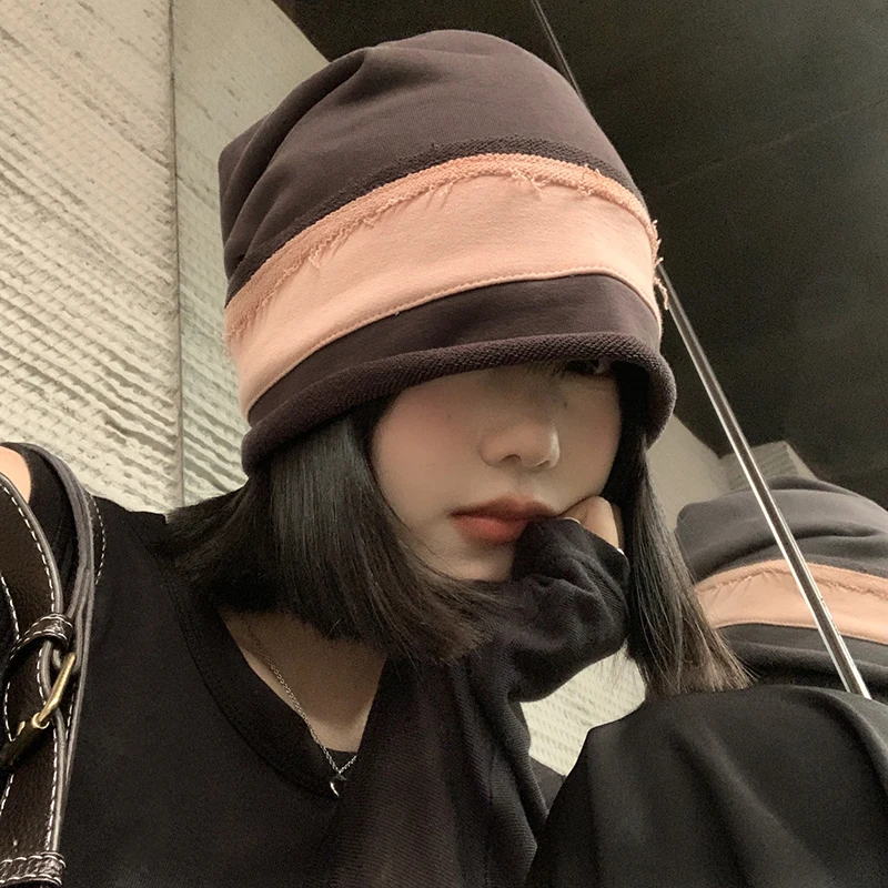 Ins Popular Gray and Pink Color Matching Curled Edge Stacking Hats for Women Korean Versatile Show Face Small Pullover Beanies
Ins Popular Gray and Pink Color Matching Curled Edge Stacking Hats for Women Korean Versatile Show Face Small Pullover Beanies
