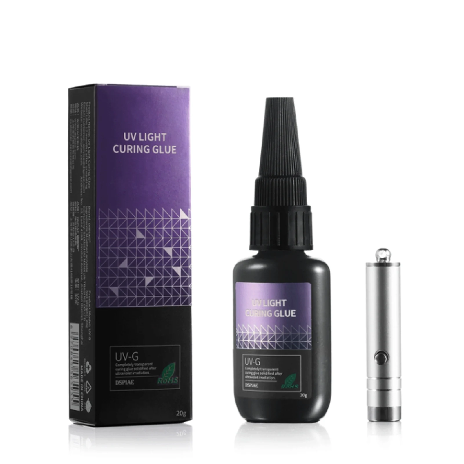 DSPIAE UV Light Curing clear glue Solid Shadowless Adhesive UV-G UV-GT UV-GS touch dry 1min 200-400nm
DSPIAE UV Light Curing clear glue Solid Shadowless Adhesive UV-G UV-GT UV-GS touch dry 1min 200-400nm