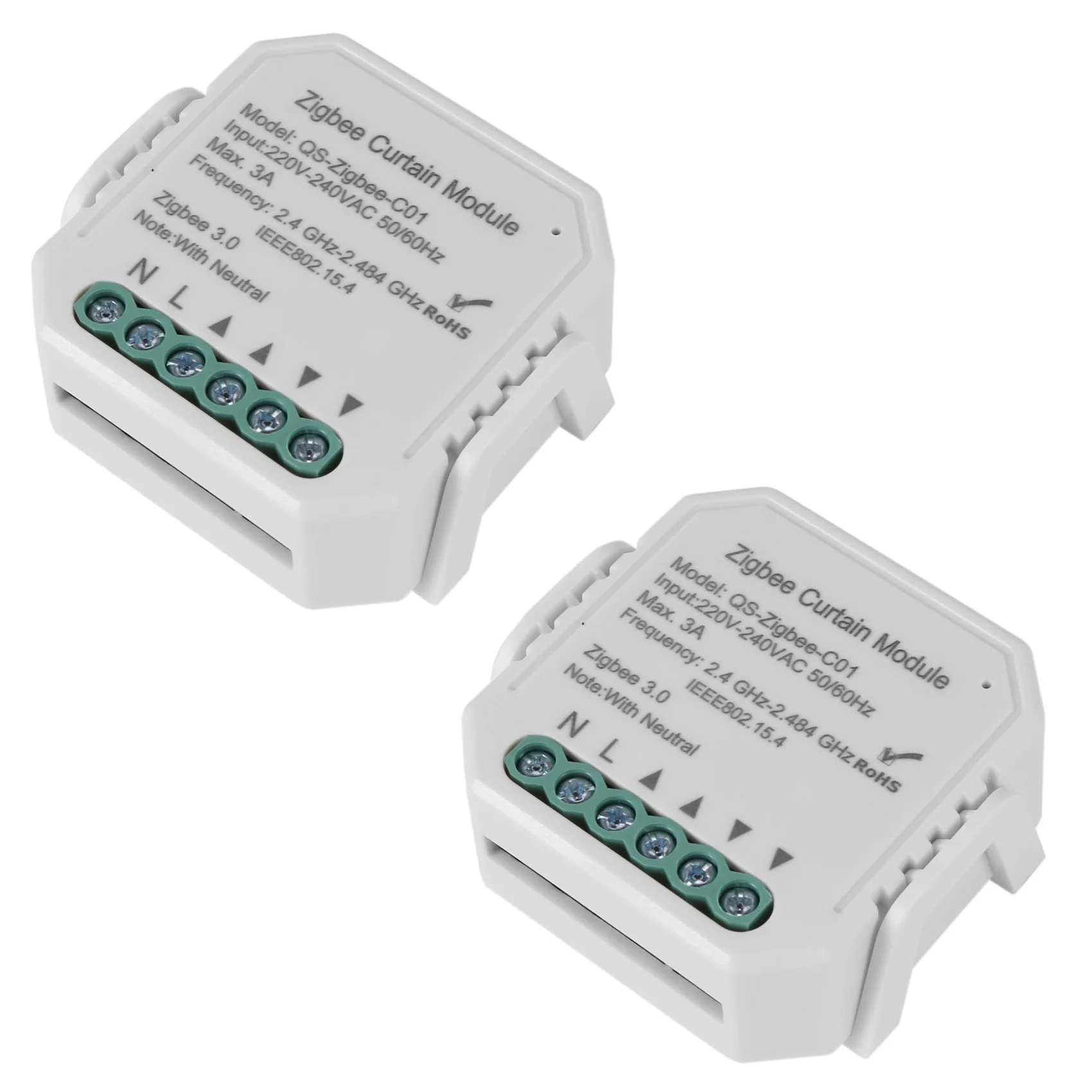 Модуль переключателя для штор Zigbee 2X, мотор для шторы с роликовым затвором, дистанционное управление через приложение Tuya Smart Life для Google Home/Siri/...
Модуль переключателя для штор Zigbee 2X, мотор для шторы с роликовым затвором, дистанционное управление через приложение Tuya Smart Life для Google Home/Siri/...
