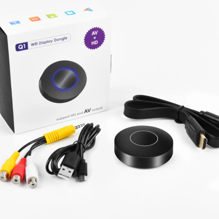 for Car Airplay Miracast Mirascreen Wifi Wireless Display Dongle AV RCA HDMI-compatible Streamer Mirror Same Screen Stream Cast
for Car Airplay Miracast Mirascreen Wifi Wireless Display Dongle AV RCA HDMI-compatible Streamer Mirror Same Screen Stream Cast