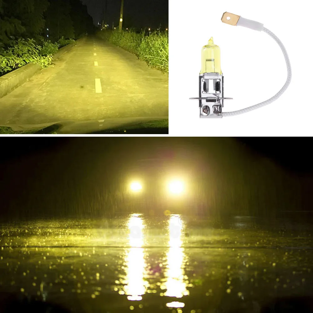 Professional Auto Headlights H3 12V 55W 3000K Yellow Quartz Glass Halogen Xenon Bulb Lamp Lighting Accessories
Professional Auto Headlights H3 12V 55W 3000K Yellow Quartz Glass Halogen Xenon Bulb Lamp Lighting Accessories