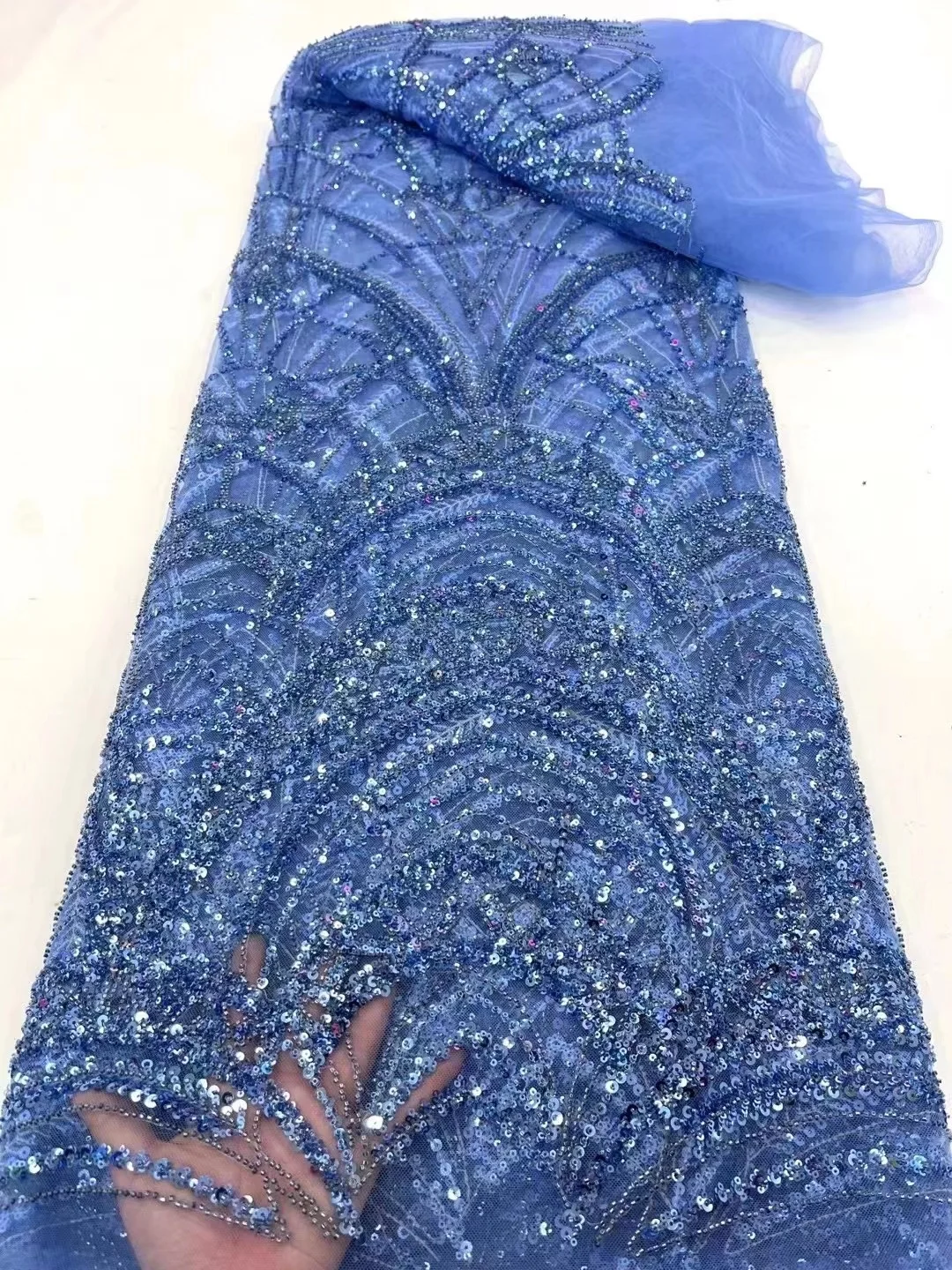 2023 Luxury Sequence African Lace Fabric Latest High Quality French Tulle Lace Embroidery With Beads For Party Dress
2023 Luxury Sequence African Lace Fabric Latest High Quality French Tulle Lace Embroidery With Beads For Party Dress