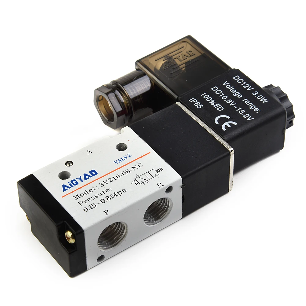 Practical Durable High quality New Solenoid Valve 0.15-0.8MPa 1/4 PT Air Pneumatic 1PC 2 Position 3V210-08 DC 12V
Practical Durable High quality New Solenoid Valve 0.15-0.8MPa 1/4 PT Air Pneumatic 1PC 2 Position 3V210-08 DC 12V