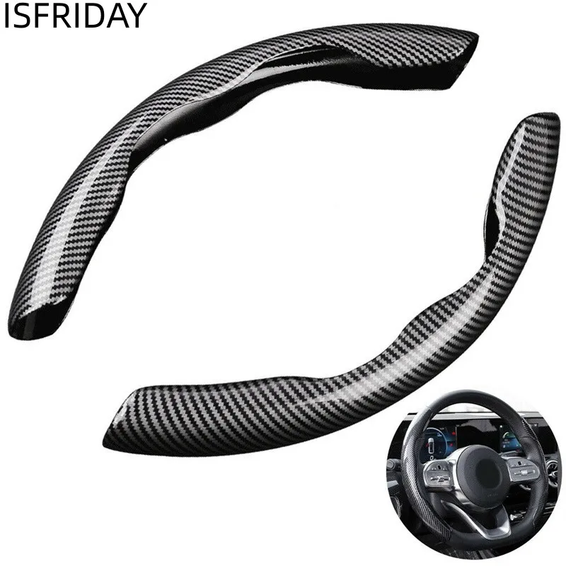 Car Steering Wheel Cover 38cm Carbon Black Fiber Silicone Car Steering Wheel Booster Cover Anti-skid Accessories Auto Interior
Car Steering Wheel Cover 38cm Carbon Black Fiber Silicone Car Steering Wheel Booster Cover Anti-skid Accessories Auto Interior