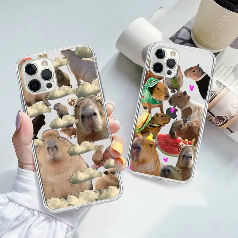 Capybara Cute animal Phone Case For iPhone 11 12 13 14 Mini Pro Max XR X XS TPU Clear Case For 8 7 6 Plus SE 2020
Capybara Cute animal Phone Case For iPhone 11 12 13 14 Mini Pro Max XR X XS TPU Clear Case For 8 7 6 Plus SE 2020