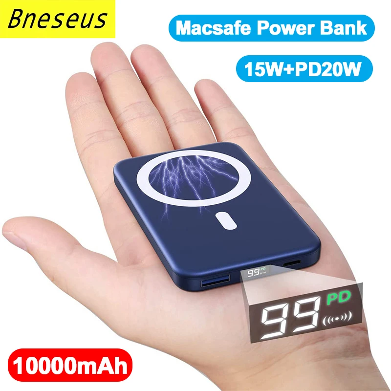 Macsafe Power Bank 10000mAh Portable Powerbank 15W Fast Magnetic Wireless Charger For iPhone 12 13 14 External Auxiliary Battery
Macsafe Power Bank 10000mAh Portable Powerbank 15W Fast Magnetic Wireless Charger For iPhone 12 13 14 External Auxiliary Battery